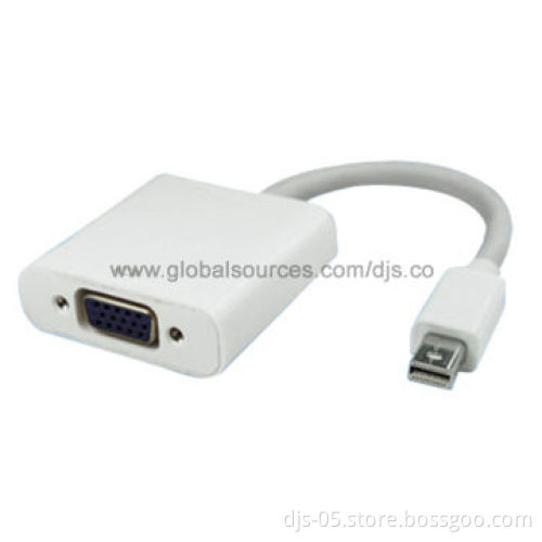 DisplayPort M to VGA Female Converter Cable with RoHS Mark, High Speed and Performance